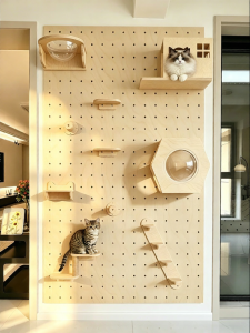 BEIQIVI | Wall Mounted Space Saving Cat Climbing Frame Nest Tree
