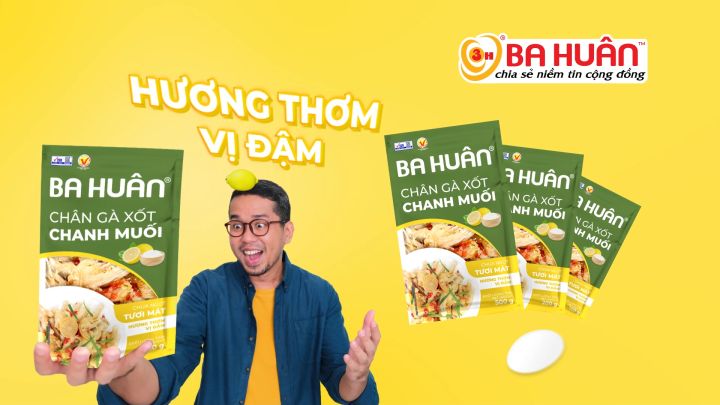 [Giao HCM] Chân gà xốt chanh muối Ba Huân - Gói 100g 200g - Chua thanh giòn dai - Ăn vặt vui vẻ