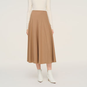 Gloria | New Spring High-Waist Stretchable Wool Skirt