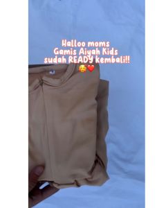 Gaudy - Gamis Syari Aisyah Set Kids Baju Bayi Anak Perempuan Usia 0-12 Bulan Bahan Jersey Lembut