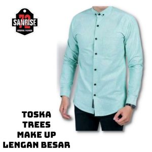 kemeja pria polos  lengan panjang warna Hitam Putih Merah  Navy  Coklat  Formal