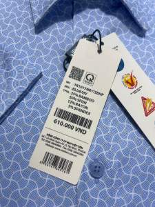 (1R1017)Áo sơ mi viettien ngắn tay lai bầu (Regular)fom rộng