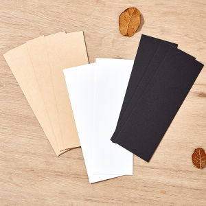 Handmade DIY Blank Bookmarks Cards Material Graffiti Black White Kraft Paper Card Retro INS Geometry Shape Paper Products