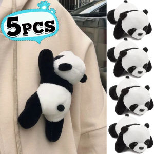 เข็มกลัดแพนด้าน่ารักเข็มกลัดตุ๊กตาหนานุ่มตุ๊กตาแพนด้าเล็กๆน่ารักสำหรับกระเป๋าผ้าพันคอเครื่องประดับเข็มกลัดเสื้อผ้าจี้การตกแต่งบ้านของขวัญ DIY