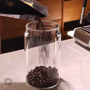 >SG Stock> Vacuum Coffee Container Glass Coffee Bean Storage Jar Coffee Jar with Lid Airtight Storage Jars for Coffee Beans Coffee Cans Vacuum Sealed Glass Container Air-Exhaust Grain Cans Vacuum Coffee Canister Airtight Coffee Storage Container