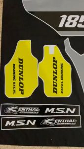 Desain Decal Motor Hitam Kuning untuk Honda CRF 150L