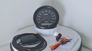 ELING 6 Gauge Set 85mm 200km/h 160MPH GPS Speedometer Tachometer 52mm 0-120℃ Water Temp Oil Pressure Fuel Level Voltmeter 12V