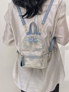 กระเป๋าเป้สะพายหลังผ้าไนลอนสไตล์จีนใหม่สำหรับเด็กผู้หญิง กระเป๋าใส่หนังสือแบบลำลอง กระเป๋าเดินทางแบบอเนกประสงค์ กระเป๋าสะพายไหล่แบบอเนกประสงค์สำหรับเด็กผู้หญิง