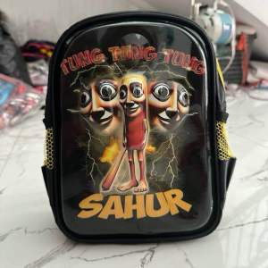 Tas anak sekolah paud tk sd karakter 3D berLED warna hitam