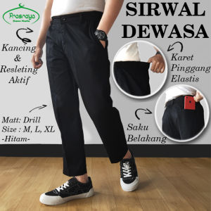 Celana Sirwal Cingkrang Sholat Slim Fit Pria Muslim Chinos Semi Formal Pensil Dewasa Kantor Akhwat Office Premium Remaja Cinos Laa Isbal Hitam Abu Coklat Hijau Armi M L XL