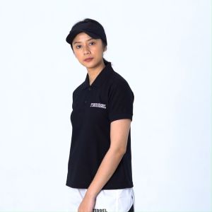 Terrel Polo Tennis T-shirt Black Women Olahraga Sports