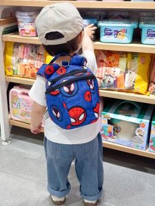 New 2025 Boys Kindergarten Backpack Anti-Lost Dual Shoulder Bag Early Education Childrens Bag Waterproof Cartoon Pattern