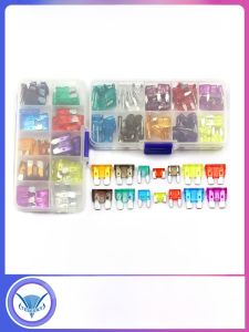 Car Insurance Tube Fuse Sheet Electric Motorcycle Battery Clip 20A 25A 30A 5A 15A 10A 40A Safety Protection Mini Fuse Insert