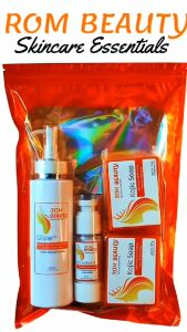ROM Beauty Skincare Set B: Kojic Soap 270g Niacinamide Whitening Body Lotion 250ml & Niacinamide Sunscreen SPF50 30ml