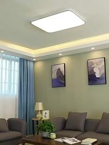 Ultra-thin Square Light LED Ceiling Light White Light Three Color Dimming Insect Proof Moisture and Dust Proof Bedroom Living Room Bathroom Universal