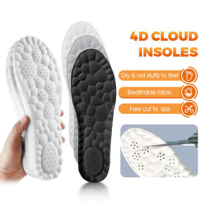 Sport Insoles for Women Men High Elasticity EVA Orthotic Arch Support Insoles Breathable Deodorant Shock Absorption Size 37-44