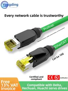 Industrial Gigabit Shielded Cat 6A Highly Flexible Ethernet Cable