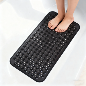 Non Slip Shower Mats for Inside Shower 38x70cm PVC Bathroom Bathtub Mat Non-Slip Bath Mat for Tub with Suction Cups Drain Holes