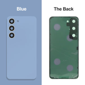 For Samsung S23 S911B/S23 Plus S23+ S916B Back Glass Cover Battery Rear Door Housing Case with Camera Lens Replacement