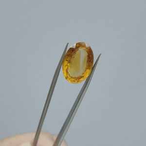C1065- ĐÁ CITRINE THẠCH ANH VÀNG THIÊN NHIÊN GIÁC OVAN