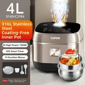 Supor | Zero Coating 316 Stainless Steel Interior Rice Cooker