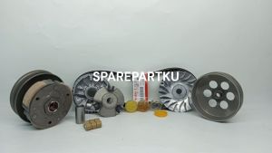 54P PAKET KIRIAN MIO J 5 JENIS VANBELT + RUMAH ROLLER ASSY + KIPAS + GEMUK + PULLY ASSY / MIO GT / FINO FI 115 / XRIDE 115 / PAKET CVT MIO J / KARET PENGGERAK / VANBELT ASSY RUMAH ROLLER / V-BELT DRIVE / ROLLER / PANBEL CVT / ROLER