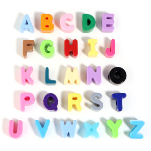 Big Hole Acrylic Letter Beads Children Handcraft Ornament Alphabet Spacer Beads DIY Jewelry Necklace Keychain Accssories