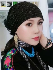 หมวกคลุมศีรษะคลุมศีรษะคลุมศีรษะคลุมผมสีขาวแบบยืดหยุ่นและยืดหยุ่นได้แบบใหม่หมวกคลุมศีรษะแบบยอดนิยมที่นิยมในโลกออนไลน์