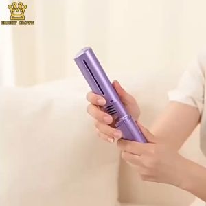 Bright Crown Catokan 2in1 Pelurus Curly Rambut / Portable Electric Hair Straightener / Catokan Sisir