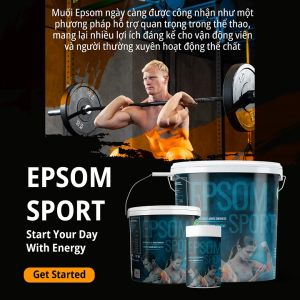 ATP Farm - CHÍNH HÃNG : Hủ 1KG Muối tắm EPSOM SPORT - Organic 100% Cao cấp Nhập khẩu Châu Âu