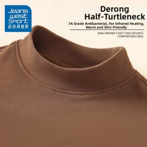 Thermal Warm Boys Underwear Long Sleeve Half Turtleneck