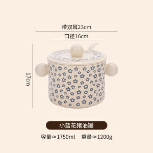 Cốc Đựng Dầu Ghee Bằng Gốm Sứ Có Nắp Đậy Đựng Được Trong Tủ Lạnh Dùng Cho Gia Đình Cốc Đựng Gia Vị Trang Trí Nhà Bếp Phong Cách Nhật Bản