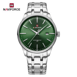 Naviforce | NAVIFORCE Brand Design Mens Luxury Wristwatch Stainless Steel Stainless Steel Strap Calendar Quartz Watch Reloj Hombre 2024 New