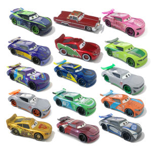 Takara Tomy | Original Pixar Cars Christmas McQueen Oil Magnate Model Cars Toys 1:55 Metal Die Casting Racing Toys Child Birthday Gifts