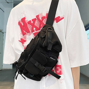 Casual Mens Crossbody Bag Fashionable Trendy Waist Bag Leisure Match Boys Outdoor Zero Money Single Shoulder Bag