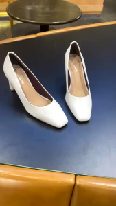 Giày cao gót 7 phân mũi vuông Annmodels gót trụ thời trang công sở kiểu dáng basic_A7002MXMV