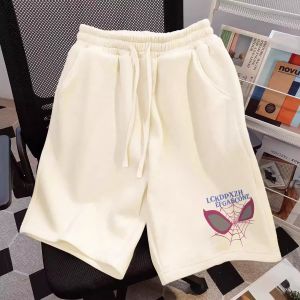 Quần Short Thể Thao Cotton Nguyên Chất Cỡ Lớn 300 Pound Phong Cách Mỹ Quần Dài Năm Điểm Nam Mùa Hè Cổ Điển in Họa Tiết Quần Dài Thường Ngày