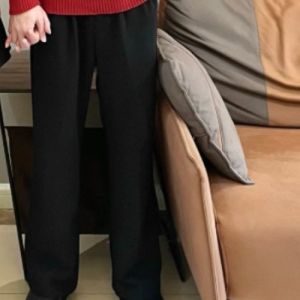 New Year Red Knitted Sweater Couple Matching V-Neck Autumn Winter Fashion Small Design Sense Scarf Cotton Blend Long Sleeve