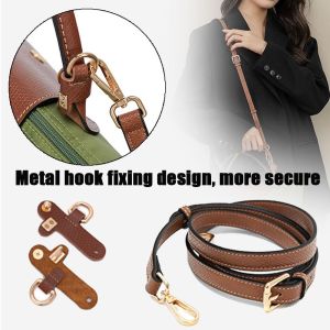 ZYJC Replacement Genuine Leather Strap Punch-free Shoulder Strap Handbag Crossbody Belts Women Conversion Hang Buckle for Longchamp