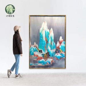 Floral Decorative Painting Everything Goes Well New Chinese Style Bedroom Living Room Wall Art with Frame Simplistic Modern