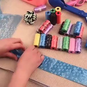 Pet Dog Trash Bag Dog Poop Bag Printed Pet Garbage Disposable Trash Bag Dog Clean-up Bag Degradable