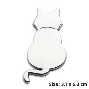 KASHISI | Cute 3D Metal Cat Car Stickers