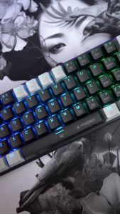 Keyboard Mechanical Gaming E-yooso Z-11 63Key Tri-Mode RED Switch RGB Backlit