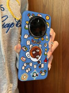 Fashionable Matte Silicone Phone Case for Honor Magic7 pro 6 5 Cute Everydayonecat Design Anti-fall Protection for Women