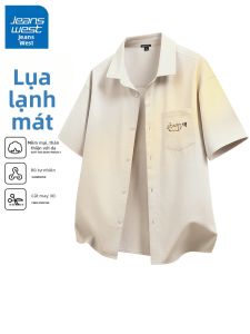 Jeanswest | Áo Sơ Mi Dài Tay Nam Mùa Hè Pha Lụa Cổ Mỏng