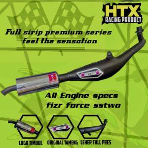 knalpot fizr copy AHM htx 3v3 full sirip pepet tameng by htx racing