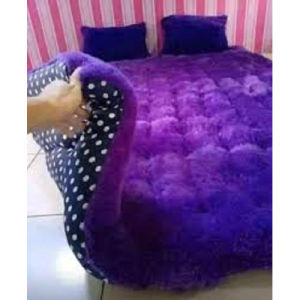 Kasur lantai Dewasa 2 Orang Bulu Rasfur Gender Lembut Halus tebal Bonus 2 Bantal 170x130/180x140