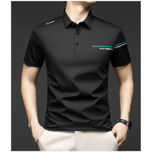 Áo Thun Polo Pierre Cardin Cao Cấp Mùa Hè Tay Ngắn Bằng Lụa Tơ Tằm Thoáng Khí Mỏng Cổ Polo Thường Ngày Thời Trang Công Sở