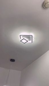 【COD 3years Warranty】2023 New style Indoor Ceiling Lights With 2 Square Shape Modern Minimalist Design Ceiling Lights Nordic Led Tricolor Ceiling Lights for Living room bedroom Corridor Study Room Dining Room house for Ceiling Led Lights Home Decoration