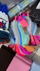 Siamtafa Grosir 12 Pasang Kaos Kaki Anak Jempol Motif Kartun Umur 4-10 Tahun / TK